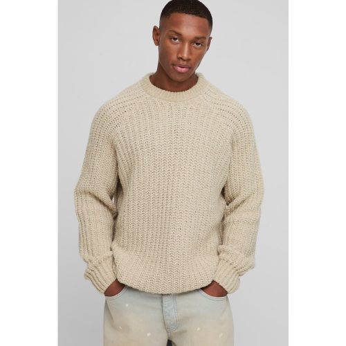 Pull oversize en maille à manches raglan - S - Boohooman - Modalova
