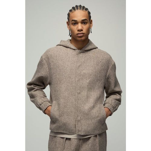 Surchemise oversize à capuche - S - Boohooman - Modalova