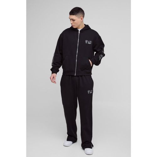 Survêtement oversize zippé - Official MAN - S - Boohooman - Modalova