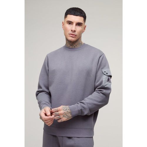 Tall - Sweat utilitaire en jersey - S - Boohooman - Modalova