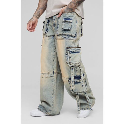 Tall - Jean cargo baggy à poches multiples homme - 30 - Boohooman - Modalova