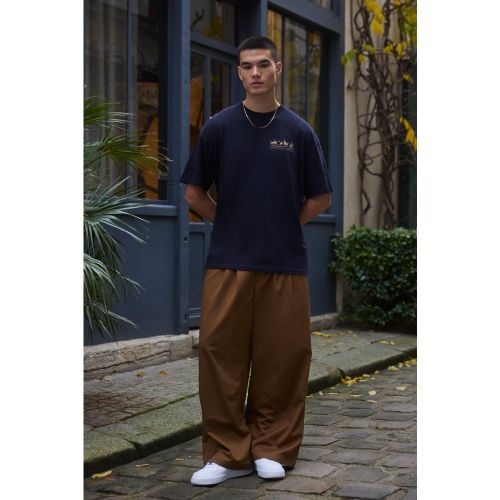 Pantalon large à taille fixe - 28 - Boohooman - Modalova