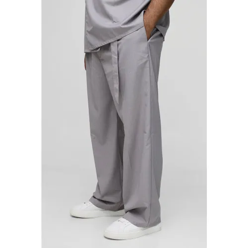 Grande taille - Pantalon habillé à ceinture - 38 - Boohooman - Modalova