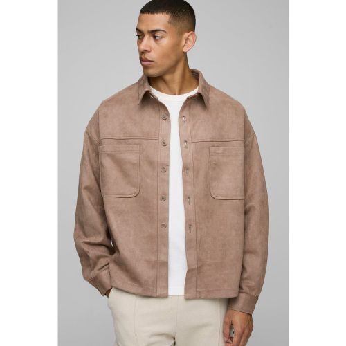 Surchemise oversize en synthétique - S - Boohooman - Modalova