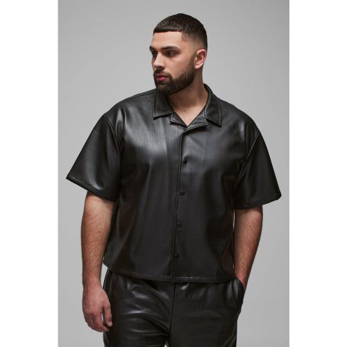Grande taille - Chemise oversize plissée en synthétique - XXXL - Boohooman - Modalova