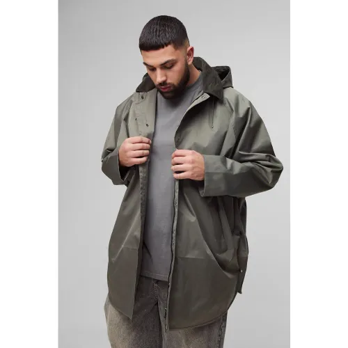 Grande taille - Parka à capuche en velours côtelé homme - XXXL - Boohooman - Modalova