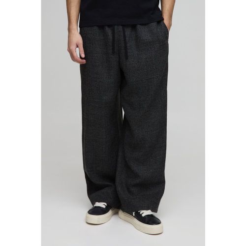 Pantalon large élastiqué à ceinture - S - Boohooman - Modalova