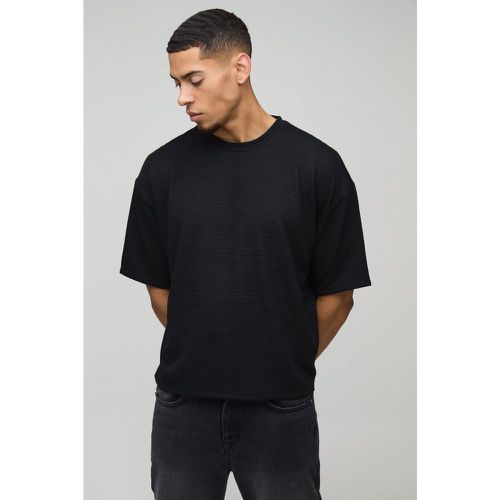 T-shirt oversize côtelé - S - Boohooman - Modalova