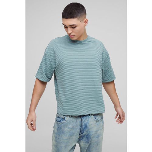 T-shirt oversize côtelé - S - Boohooman - Modalova