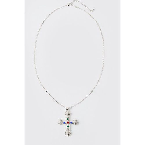 Collier À Pendentif Croix En - One Size - boohoo - Modalova