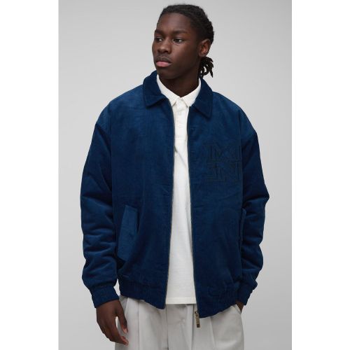 Veste universitaire oversize en velours côtelé - MAN - S - Boohooman - Modalova