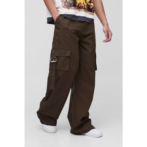 Tall - Pantalon cargo baggy déchiré à ceinture - S - Boohooman - Modalova
