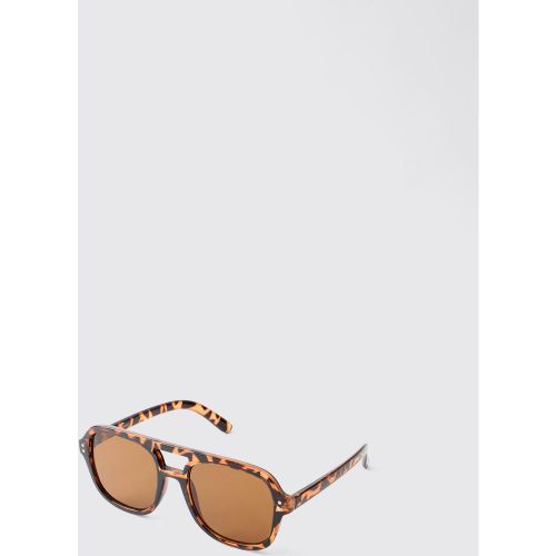 Lunettes de soleil rétro en plastique - ONE SIZE - Boohooman - Modalova