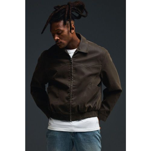 Veste Harrington oversize en synthétique homme - L - Boohooman - Modalova