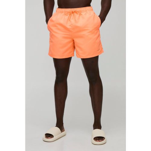 Short de bain mi-long à logo - S - Boohooman - Modalova