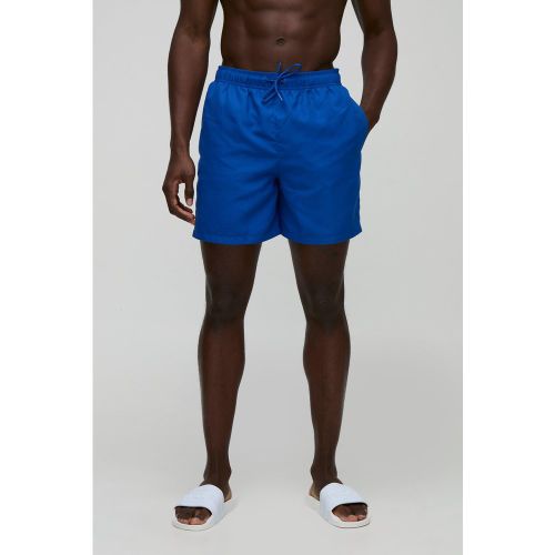 Short de bain mi-long à logo - S - Boohooman - Modalova