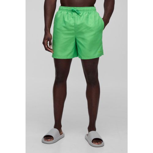 Short de bain mi-long à logo - S - Boohooman - Modalova