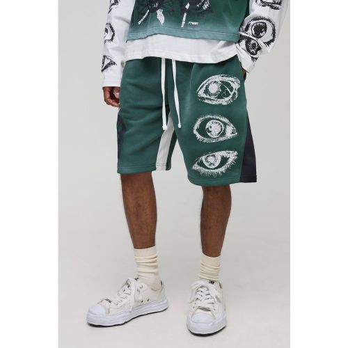 Short mi-long oversize imprimé - Ofcl - S - Boohooman - Modalova