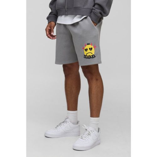 Short large mi-long en jersey - MAN - S - Boohooman - Modalova