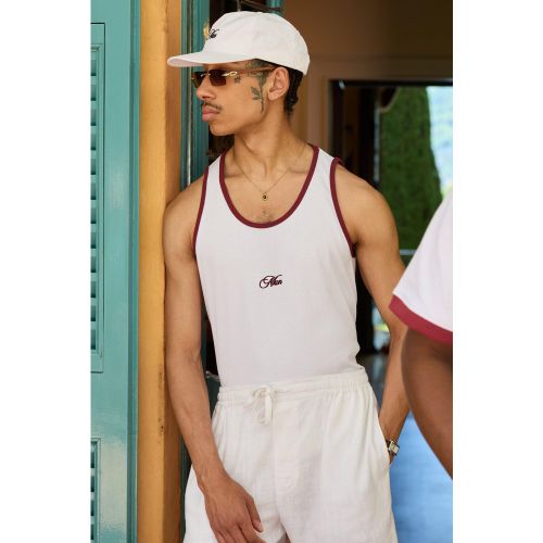Veste côtelée à broderie - MAN - S - Boohooman - Modalova
