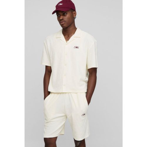 Ensemble oversize avec chemise oversize et short - S - Boohooman - Modalova