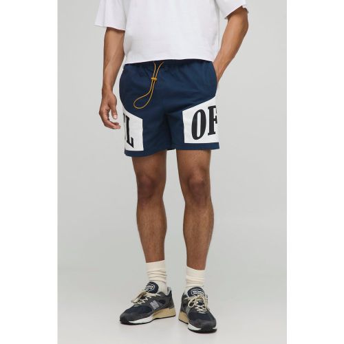 Short imprimé boxer à taille élastiquée - S - Boohooman - Modalova