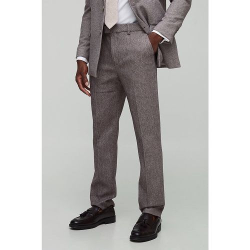 Pantalon droit à chevrons - 28 - Boohooman - Modalova