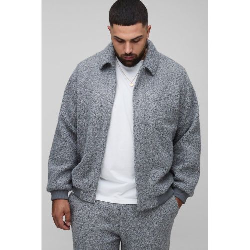 Grande taille - Bomber effet laine homme - 2XL - Boohooman - Modalova