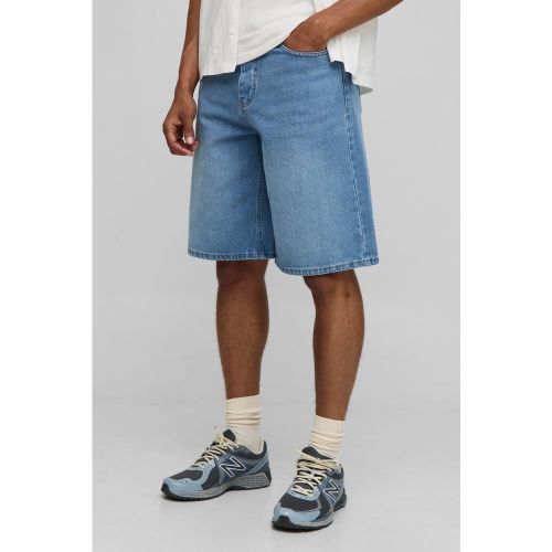 Short baggy délavé en jean - 28 - Boohooman - Modalova