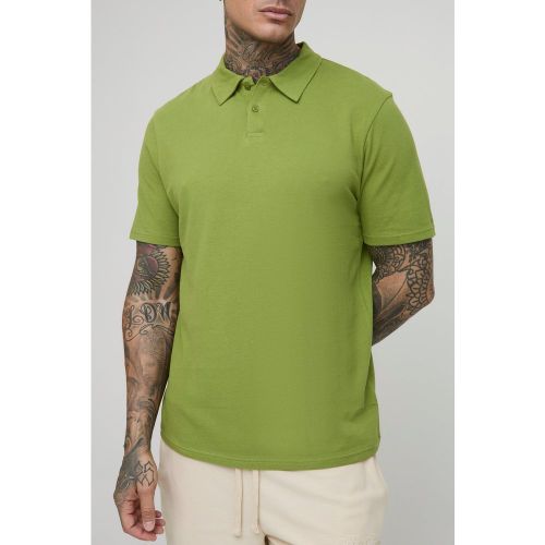 Tall - Polo cintré piqué - 2XL - Boohooman - Modalova