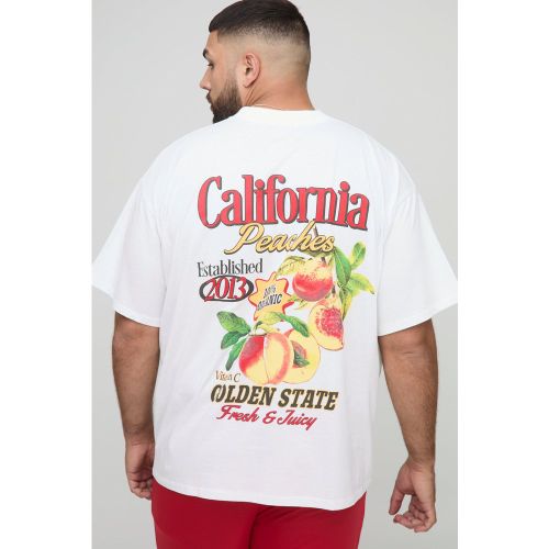 Grande taille - T-shirt oversize à slogan California - 2XL - Boohooman - Modalova