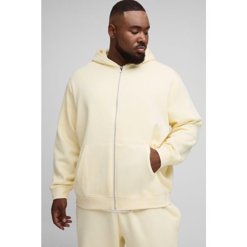Plus Basic Oversized Zip Through Hoodie - 3XL - Boohooman - Modalova