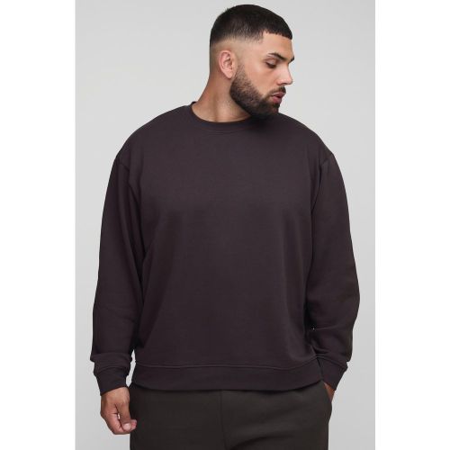 Grande taille - Sweat oversize basique à col ras du cou homme - 2XL - Boohooman - Modalova