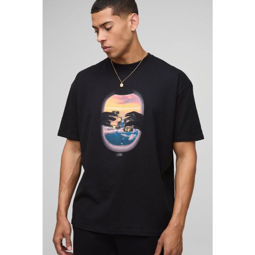 T-shirt oversize imprimé - MAN - S - Boohooman - Modalova