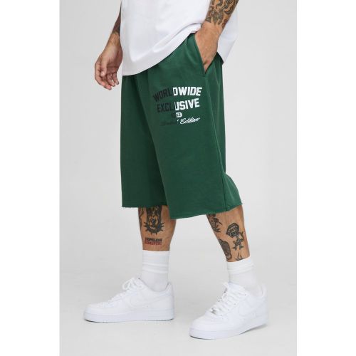 Jogging en jersey à bords bruts - S - Boohooman - Modalova