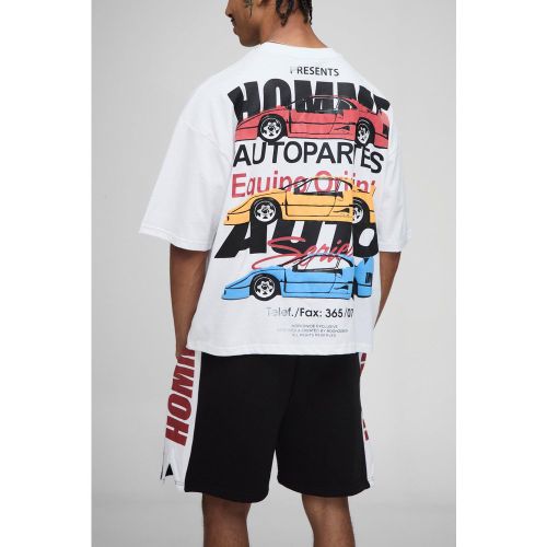 Ensemble oversize à imprimé voiture - S - Boohooman - Modalova