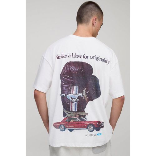 T-shirt oversize imprimé à imprimé Ford Mustang - S - Boohooman - Modalova