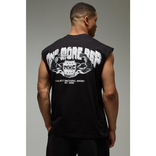 Débardeur oversize à slogan One More - MAN Active - 2XL - Boohooman - Modalova