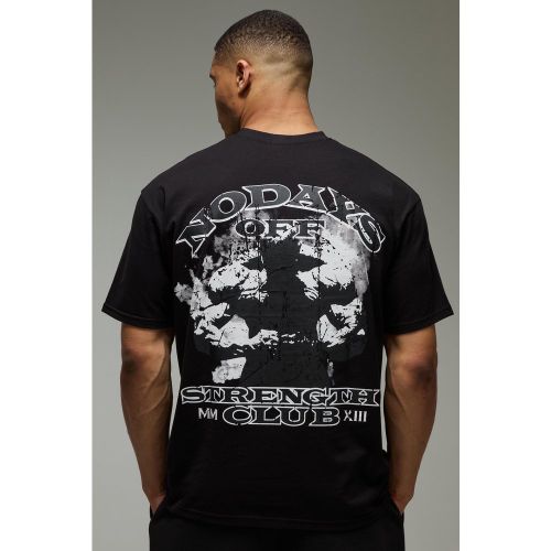 T-shirt de sport oversize à slogan - MAN Active - 2XL - Boohooman - Modalova