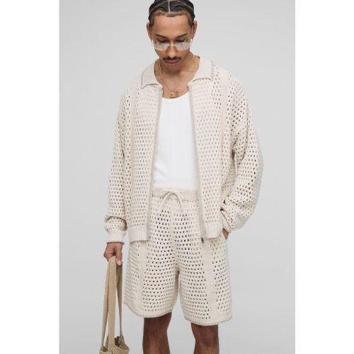 Survêtement oversize en maille - S - Boohooman - Modalova