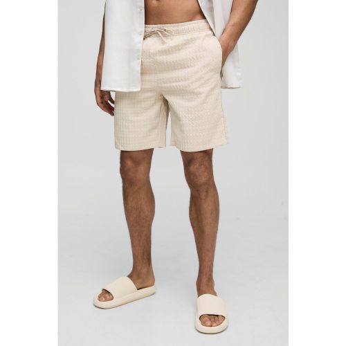 Short de bain long à carreaux - S - Boohooman - Modalova