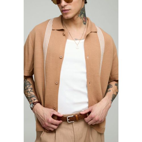 Chemise oversize rayée - S - Boohooman - Modalova