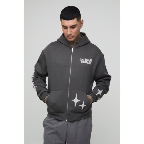 Tall - Sweat à capuche oversize zippé - 2XL - Boohooman - Modalova