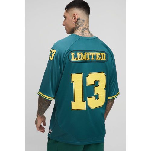 Tall - Chemise de baseball oversize à écussons - 2XL - Boohooman - Modalova