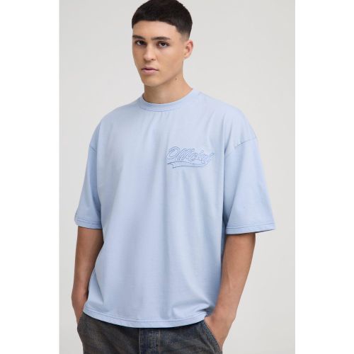 T-shirt oversize à coutures contrastantes - Official - S - Boohooman - Modalova
