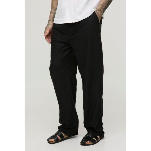 Tall - Pantalon large synthétique à taille élastiquée - 2XL - Boohooman - Modalova