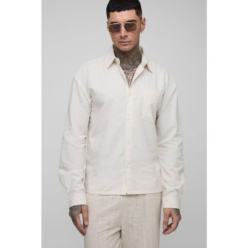 Tall - Surchemise synthétique à manches longues - 2XL - Boohooman - Modalova
