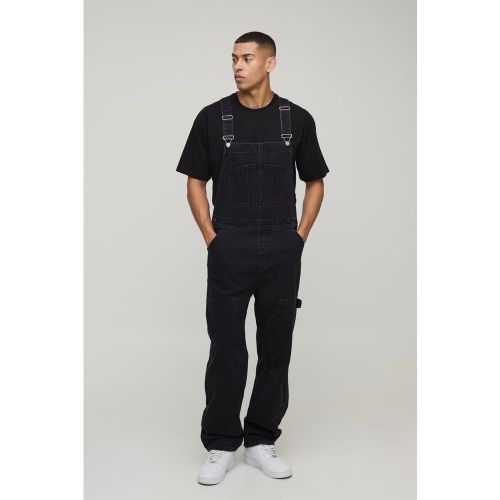 Salopette large en maille charpentière - 28R - Boohooman - Modalova