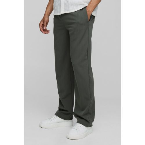 Pantalon de costume large texturé - S - Boohooman - Modalova