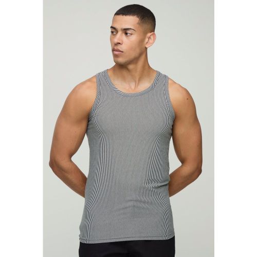 Débardeur moulant à rayures - S - Boohooman - Modalova